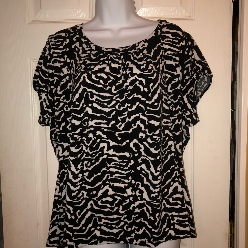 Worthington Animal Print Blouse B2